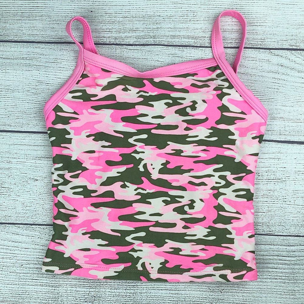 YMI Ms. America Pink Camo 2-Piece Tankini Swimsuit - Picture 3 of 8